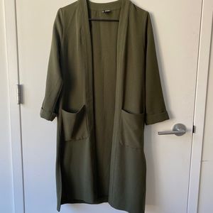H&M Army Green 3/4 Sleeve Cardigan